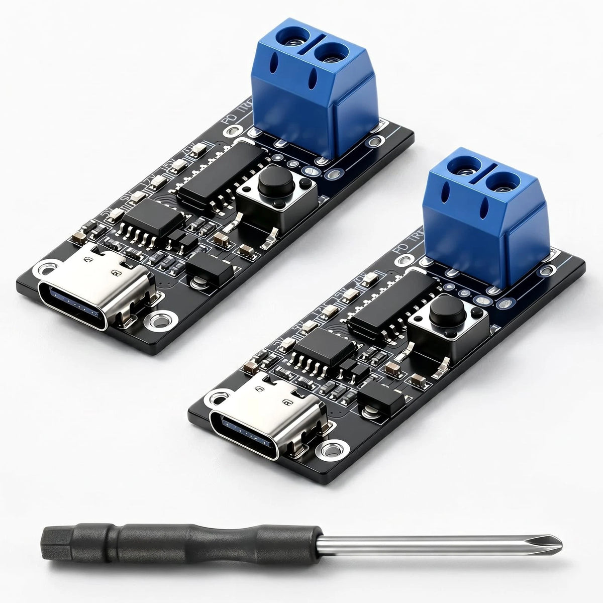 2X USB-C Fast Charge Module Type-C Female Terminal Output