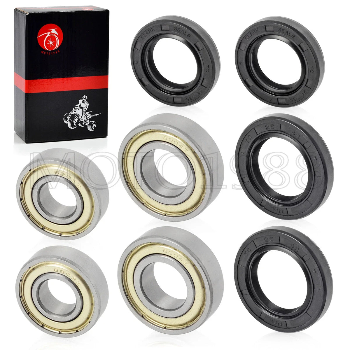 Front Wheel Bearings Kit for Yamaha YFZ450 YFZ450R YFZ450X (2004–2023)