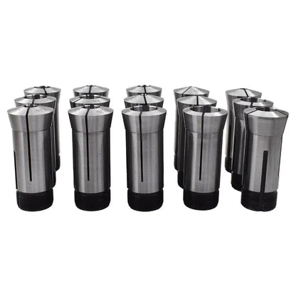 15 Pc Round Collet Set for Lathe (1/8" to 1")