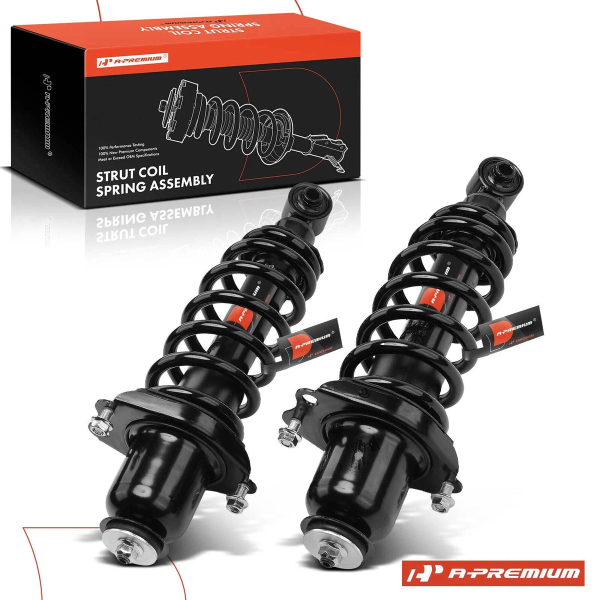 Set of 2 Rear Struts w/ Coil Springs for Toyota Matrix (2003–2006) 171375L, 171375R