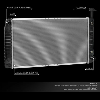 Aluminum Core Racing Radiator DPI2712 for Chevrolet Express/Savana 1500/2500 (2003–2005)