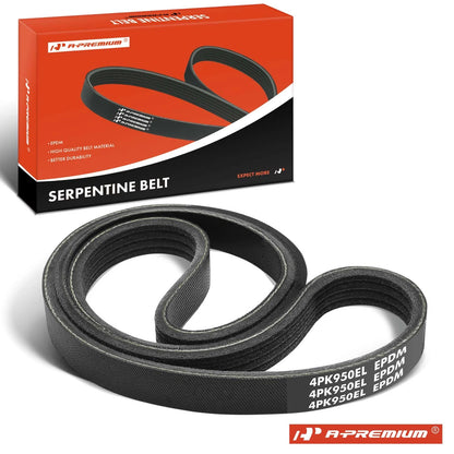 2X Power Steering Serpentine Belt for Dodge Nitro (2007–2009) 53013892AA, K040374SF