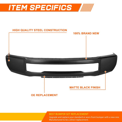 Front Bumper for Ford F250 F350 Super Duty (2017–2019) OE Style Black