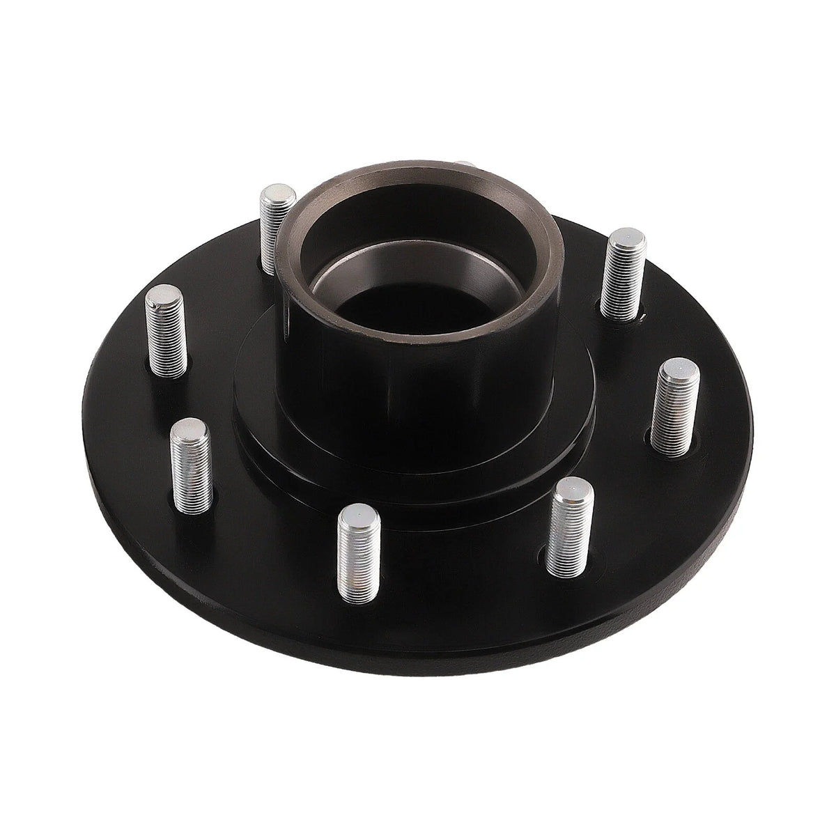 Set of 8 Steel & Cast Iron 6.5 Lug Wheels for Shipping Container (8000LB)