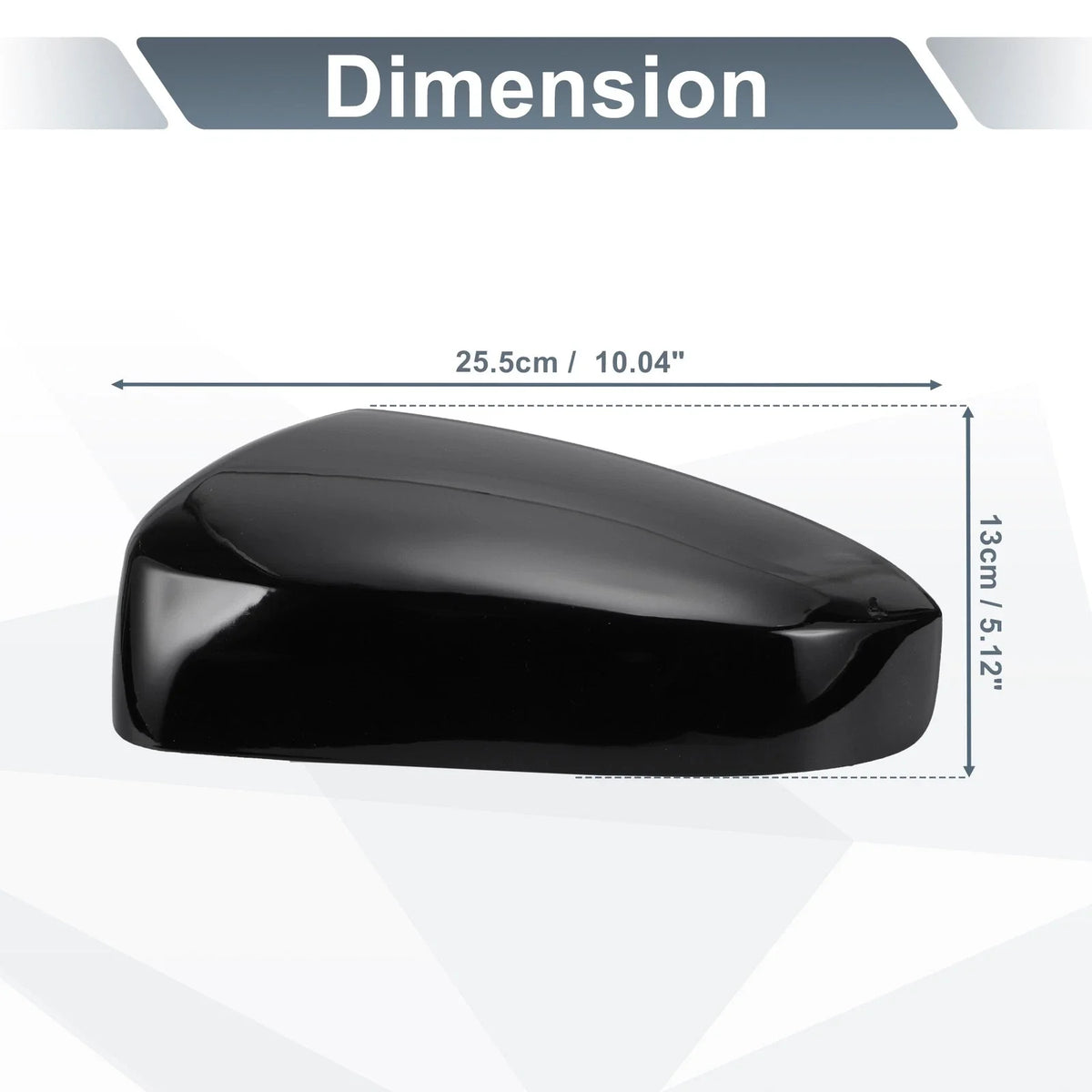 Set of 2 Rearview Mirror Cover Caps Gloss Black for Nissan Sentra (2007–2012)