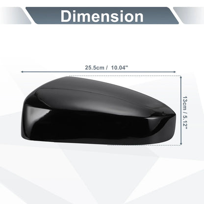 Set of 2 Rearview Mirror Cover Caps Gloss Black for Nissan Sentra (2007–2012)