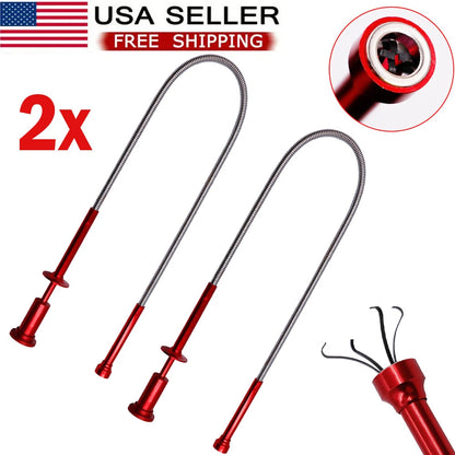 2X Flexible Claw Magnetic LED Pick Up Tool for Pick Up