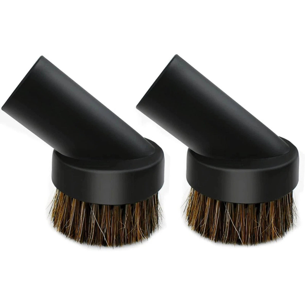 2PCS Black Round Dust Brush for Vacuum Hose (1.25'')