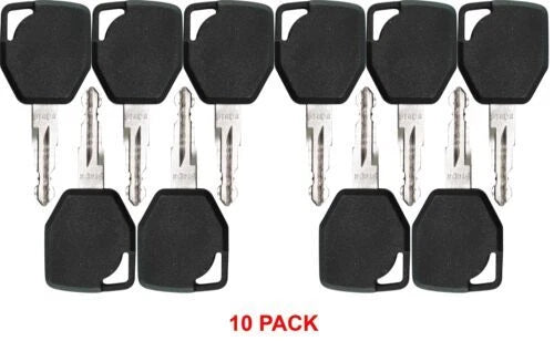 10pc Ignition Starter Keys for Terex Fermac JCB Backhoe