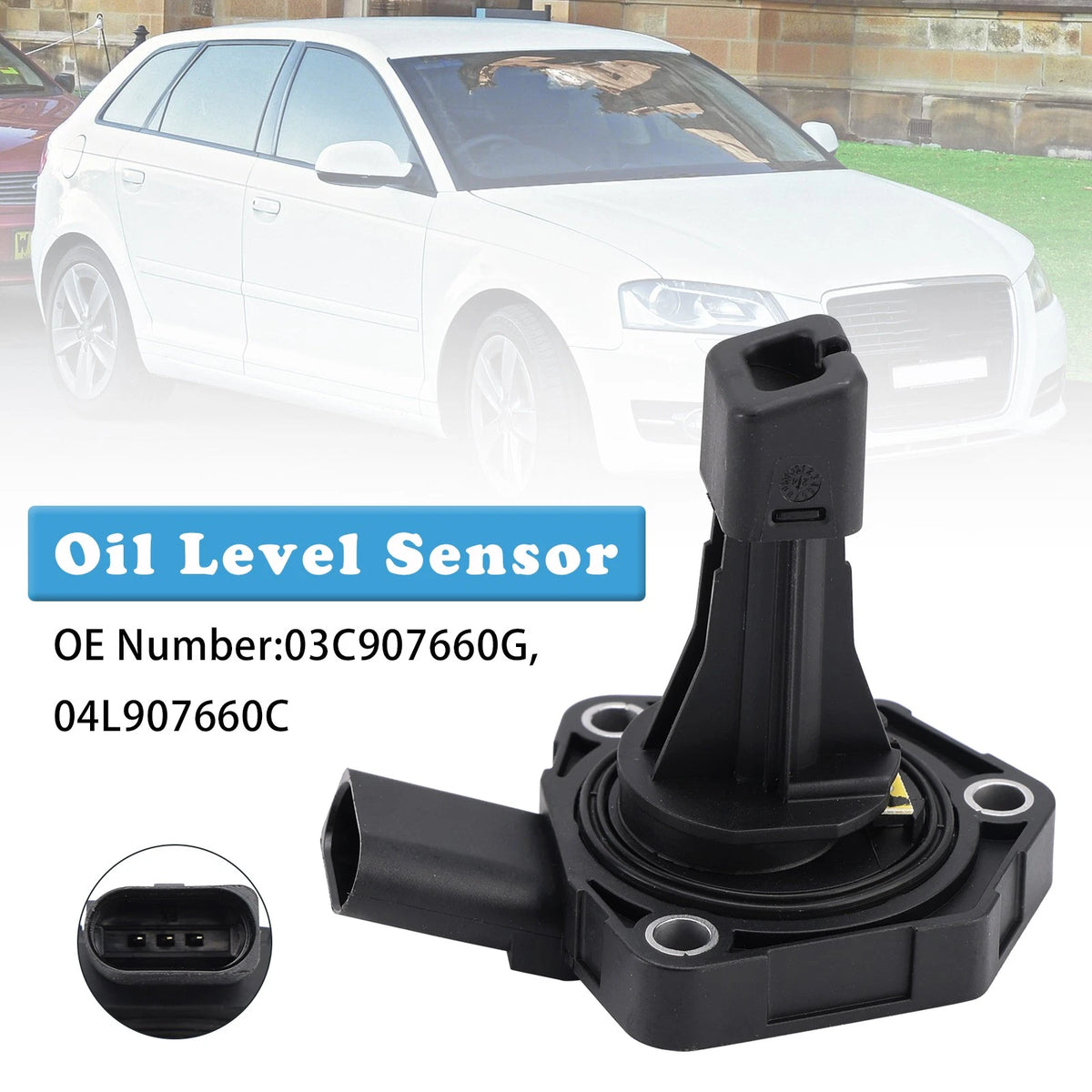 Oil Level Sensor for Audi A6 C6 (2005–2011) 03C907660G, 04L907660C