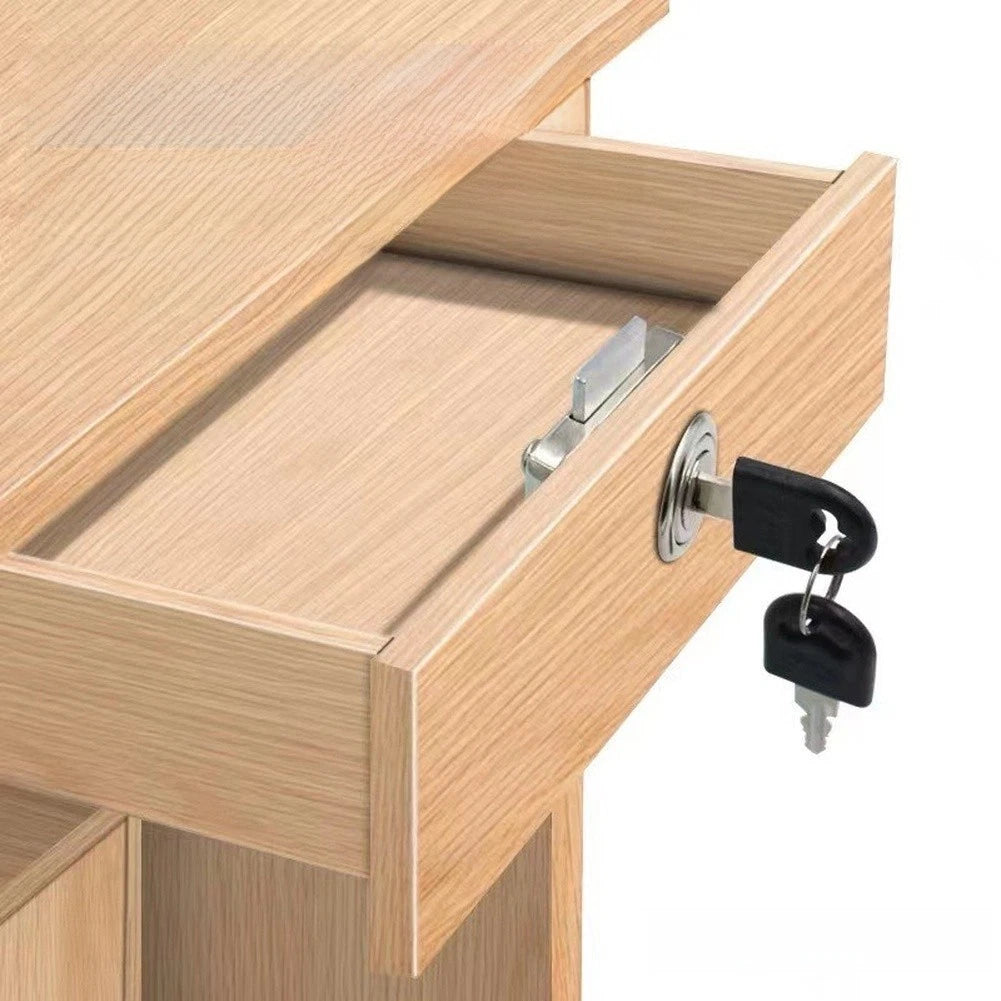 6pcs 22mm Cylinder Drawer Lock Zinc Alloy for Cabinet Wardrobe Desk