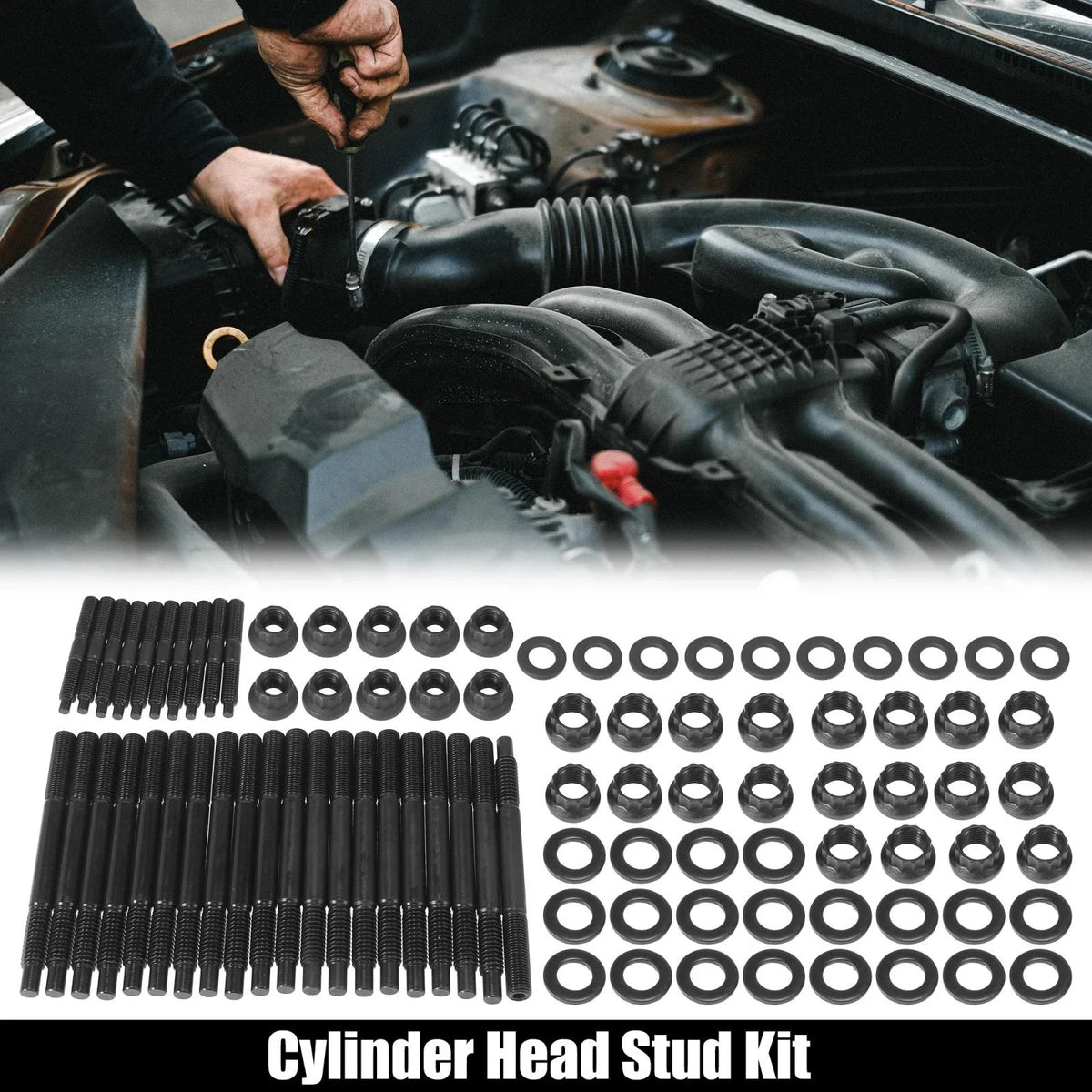 Cylinder Head Stud Kit for Chevy LS1 LS6 5.3L 5.7L 6.0L (2004–2006)