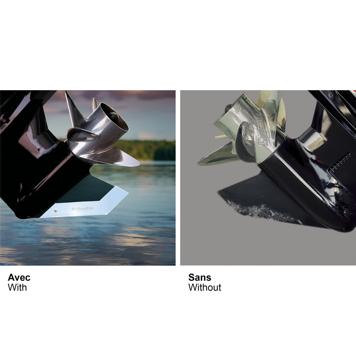 Skeg Protector for - 02667, Stainless Steel