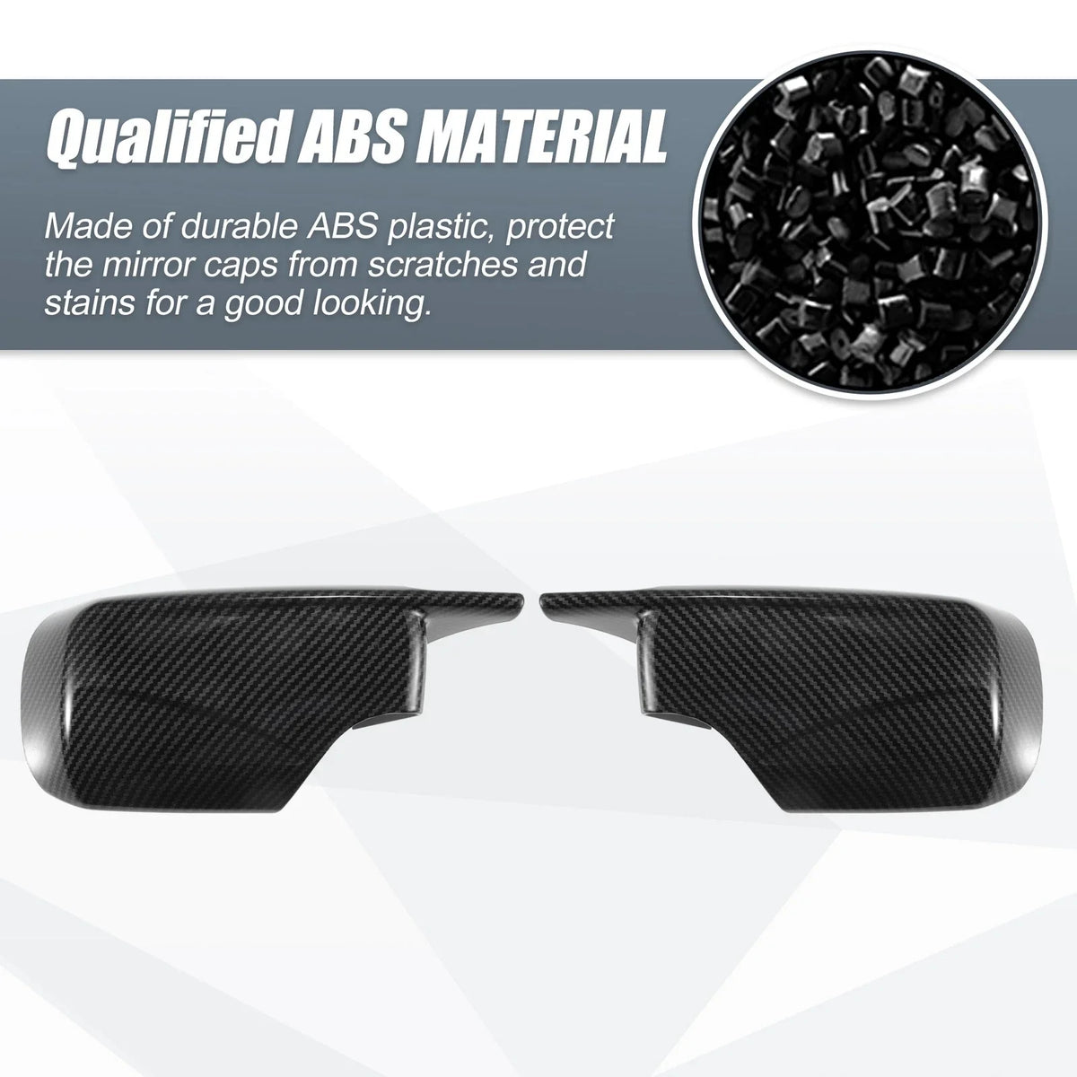Carbon Fiber M4-Style Rearview Mirror Cover for BMW E39 E46 325i 328i (1998–2005)