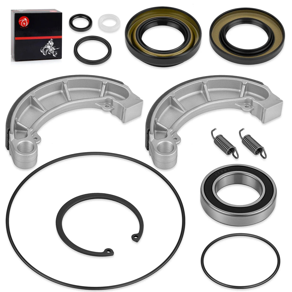 Rear Brake Drum Bearing Seals Shoes Kit for Honda Rancher 420 TRX420FPM (2007–2013)
