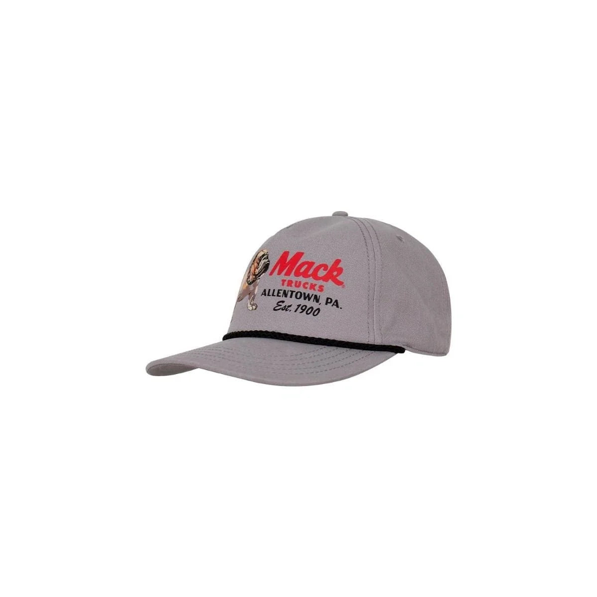Mack Trucks Baseball Cap Gray with Black Rope Trim (Est 1900)