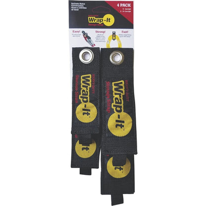 4-Pack Heavy-Duty Storage Straps for Cords Wires