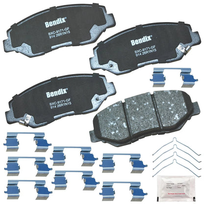Ceramic Front Brake Pads for Acura ILX, Honda Accord, Civic, CRV, Fit