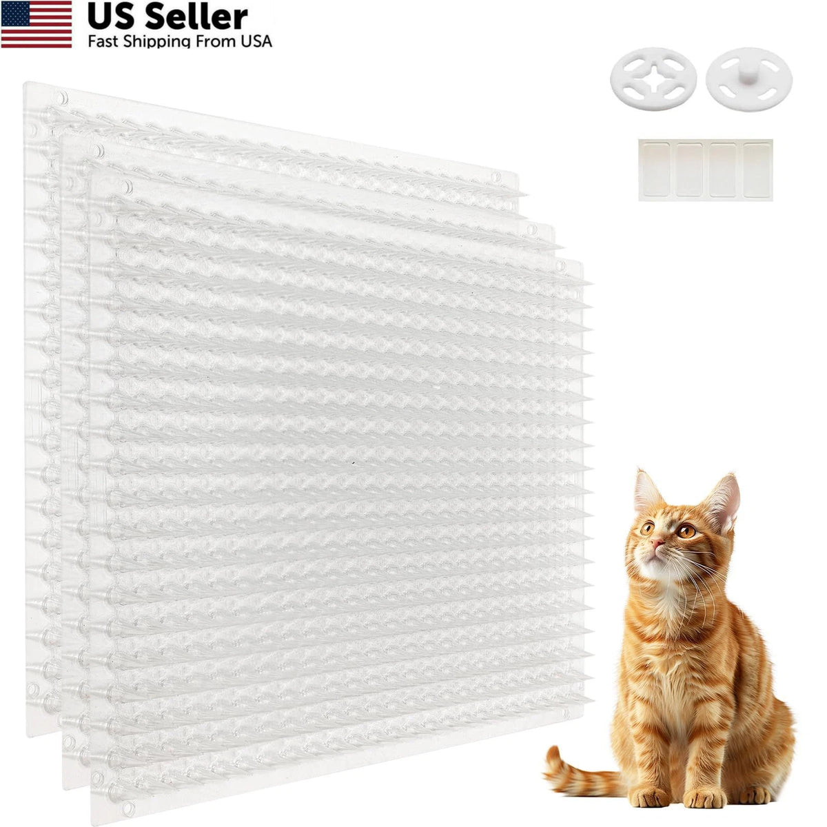 18 Pack Scat Mat for Cats with Spikes (Cat Repellent)