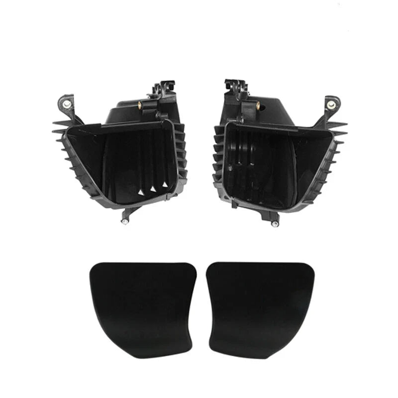 Black Fairings Storage Glove Boxes w/ Doors for Harley Road Glide (2015–2024)