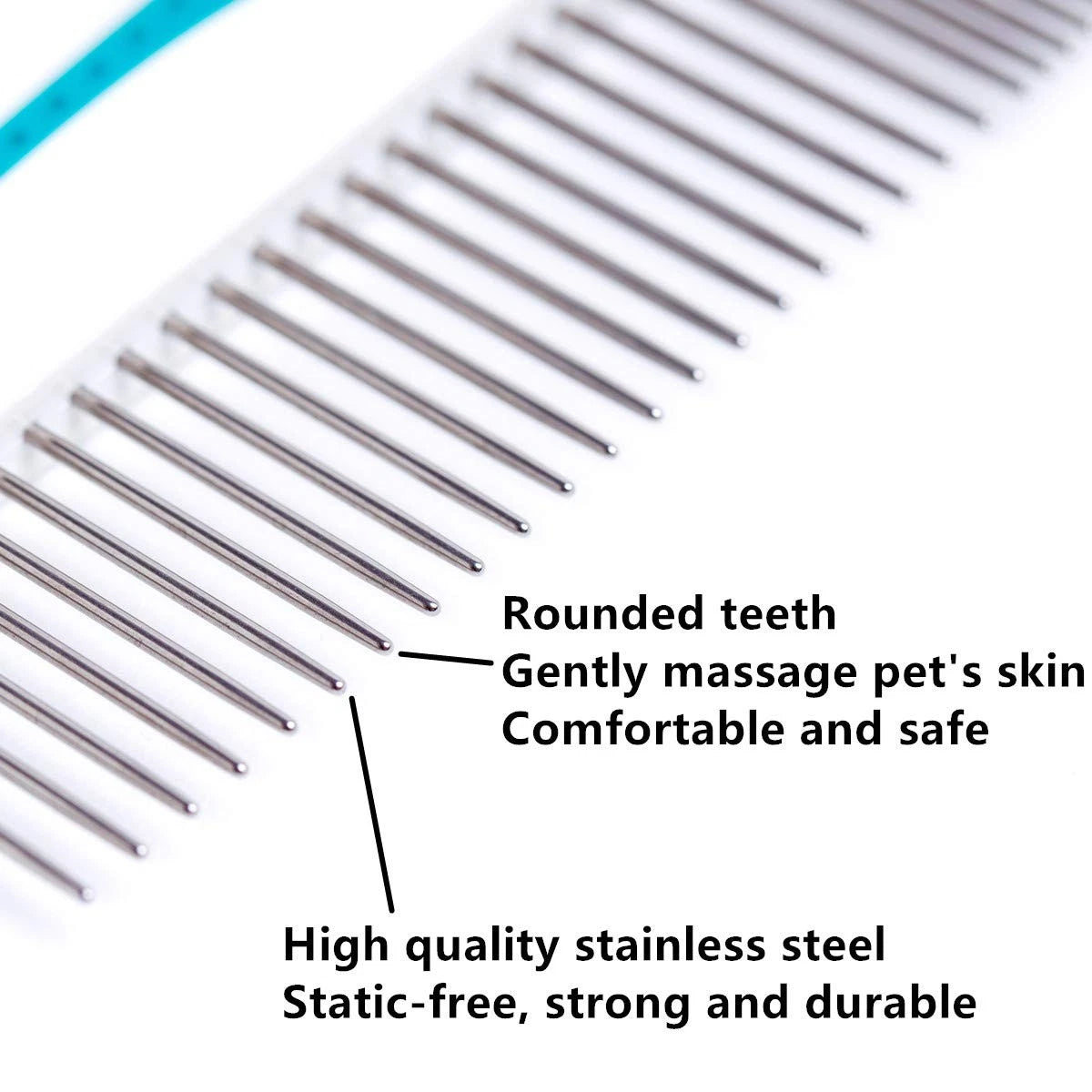 Stainless Steel Pet Comb for Dogs & Cats (7 1/4 Inch)