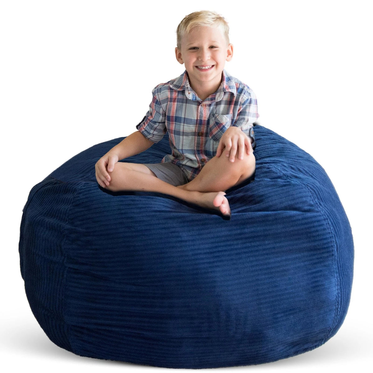 Large Bean Bag for Creative QT Stuff ’n Sit (33’’) - Royal Blue Corduroy