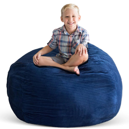 Large Bean Bag for Creative QT Stuff ’n Sit (33’’) - Royal Blue Corduroy