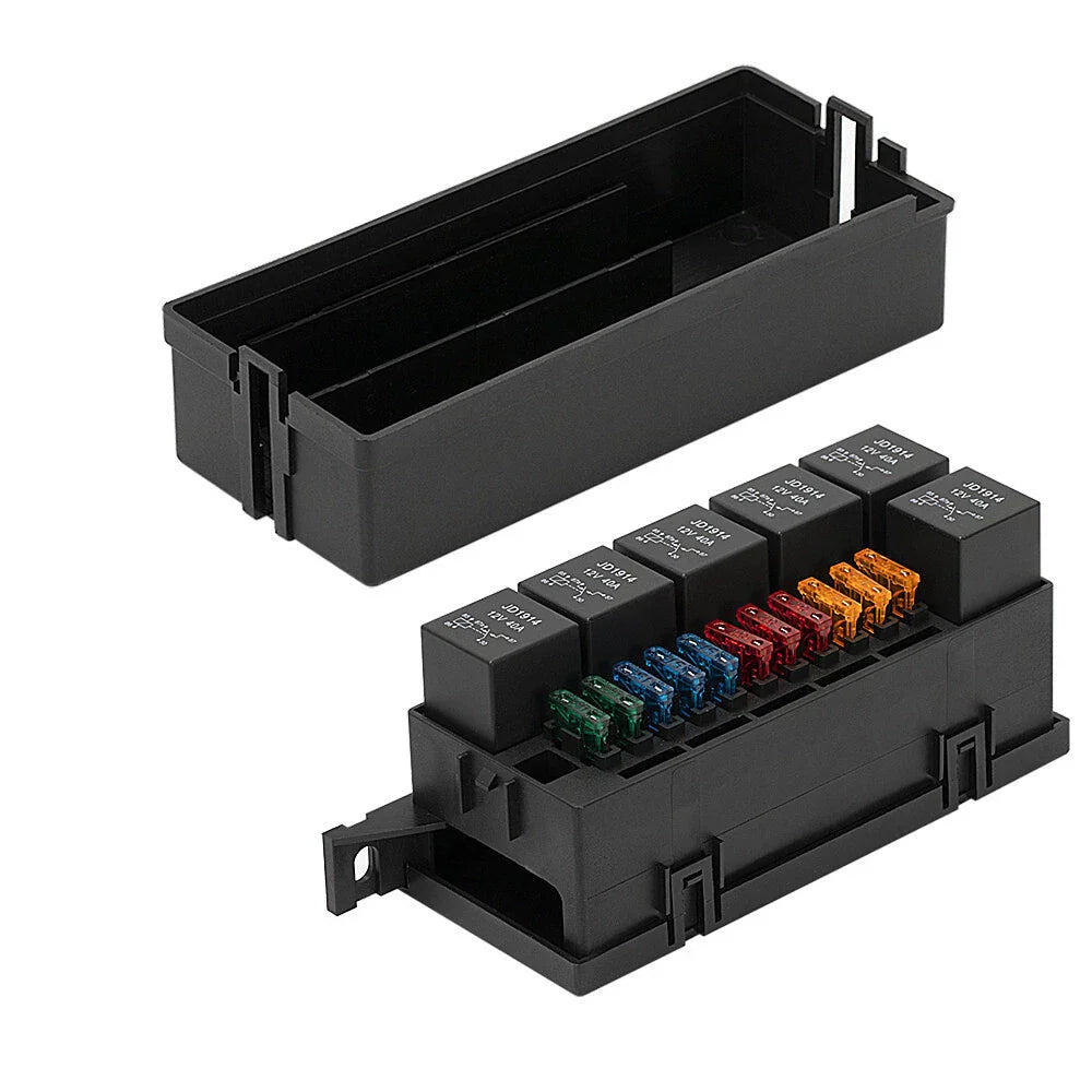 11-Way Fuse Box w/ Pre-Wires for Car, Truck, Boat (Universal)