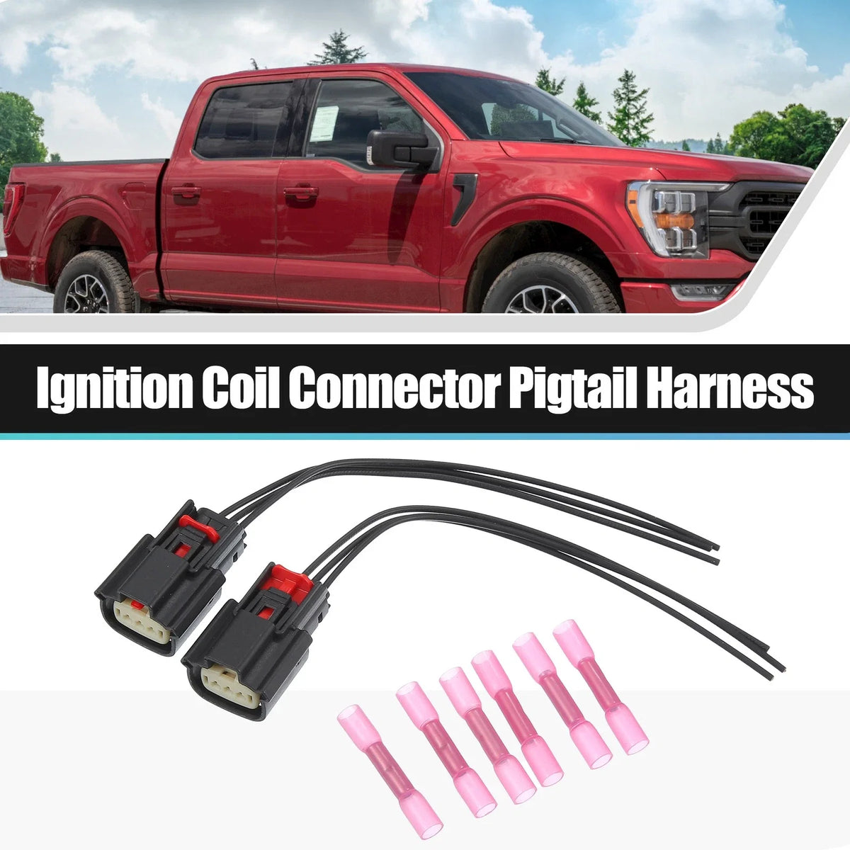 Ignition Coil Connector Pigtail Harness 9U2Z14S411EA for Ford Flex, Lincoln (2009–2019)