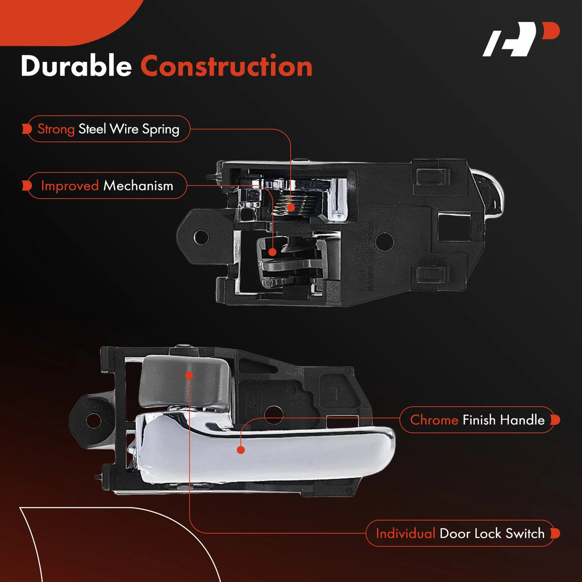 Left Interior Door Handle for Toyota Camry (2002–2006) 69206-AA010-B1, 69206AA010B1, 92937