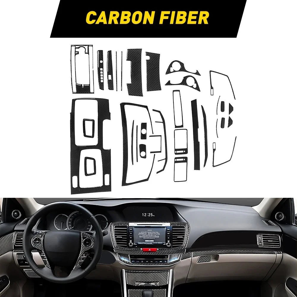 31X Carbon Fiber Inside Dash Cover Trim for Honda Accord (2013–2017)