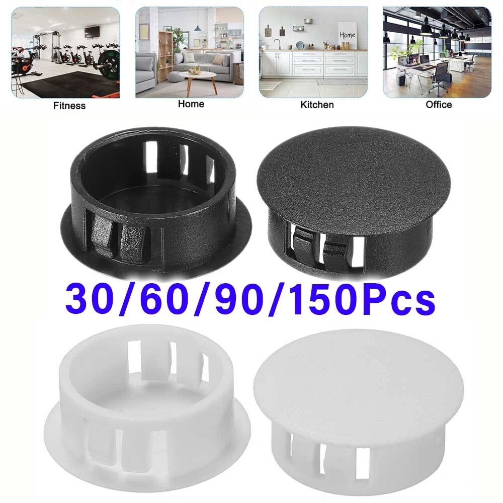 30/60/90/150pcs 1" Plastic Hole Plugs for Various Applications