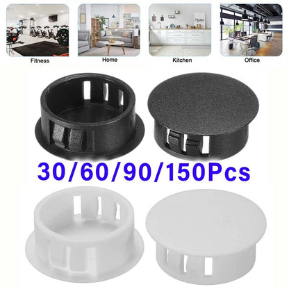 30/60/90/150pcs 1" Plastic Hole Plugs for Various Applications