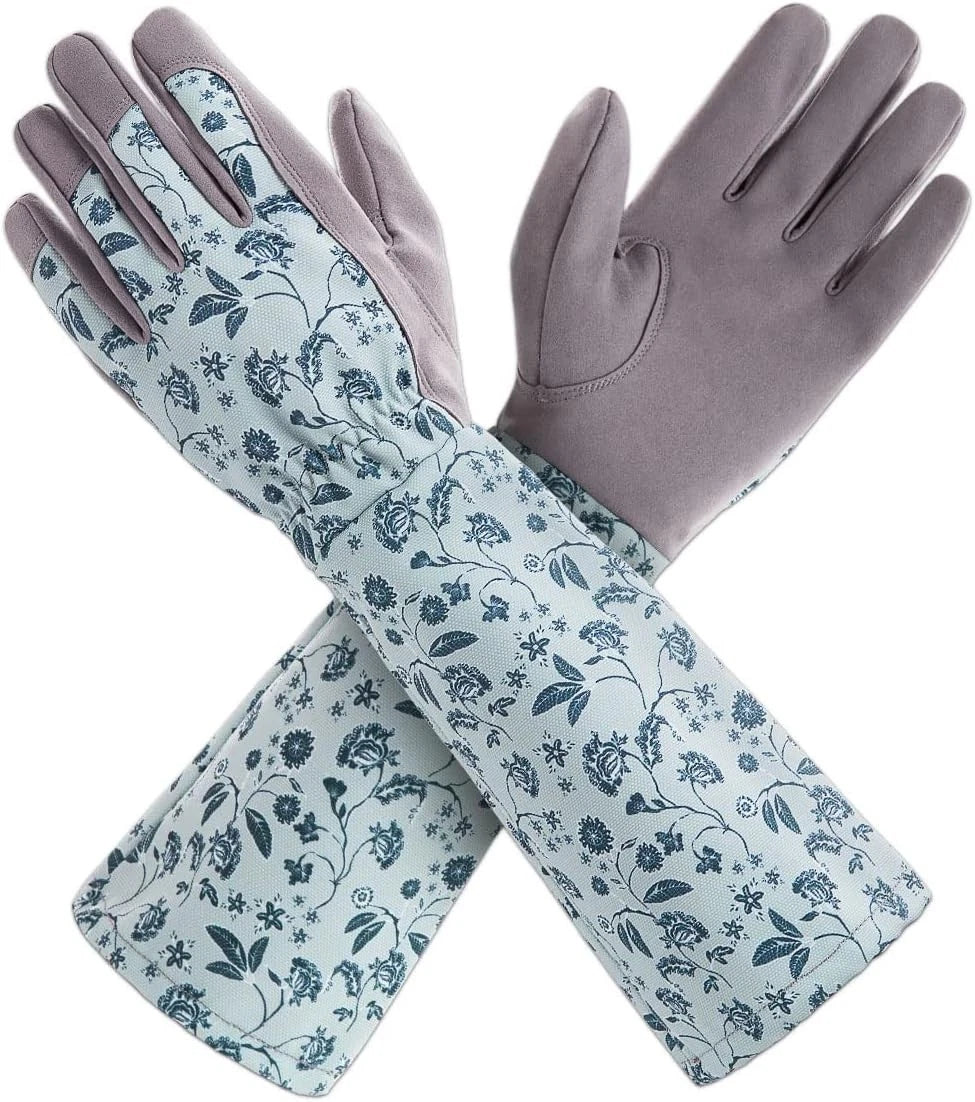Gardening Gloves for Women - Long Sleeve Protective Yard Gloves