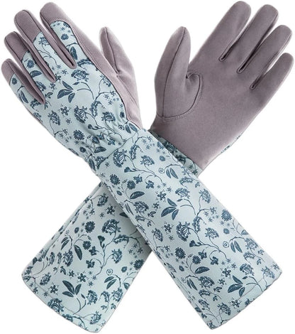 Gardening Gloves for Women - Long Sleeve Protective Yard Gloves