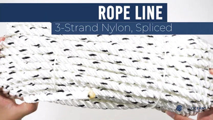 Boat Anchor Rope 9/16 inch x 200 ft - Marine 3-Strand Nylon (Rope)