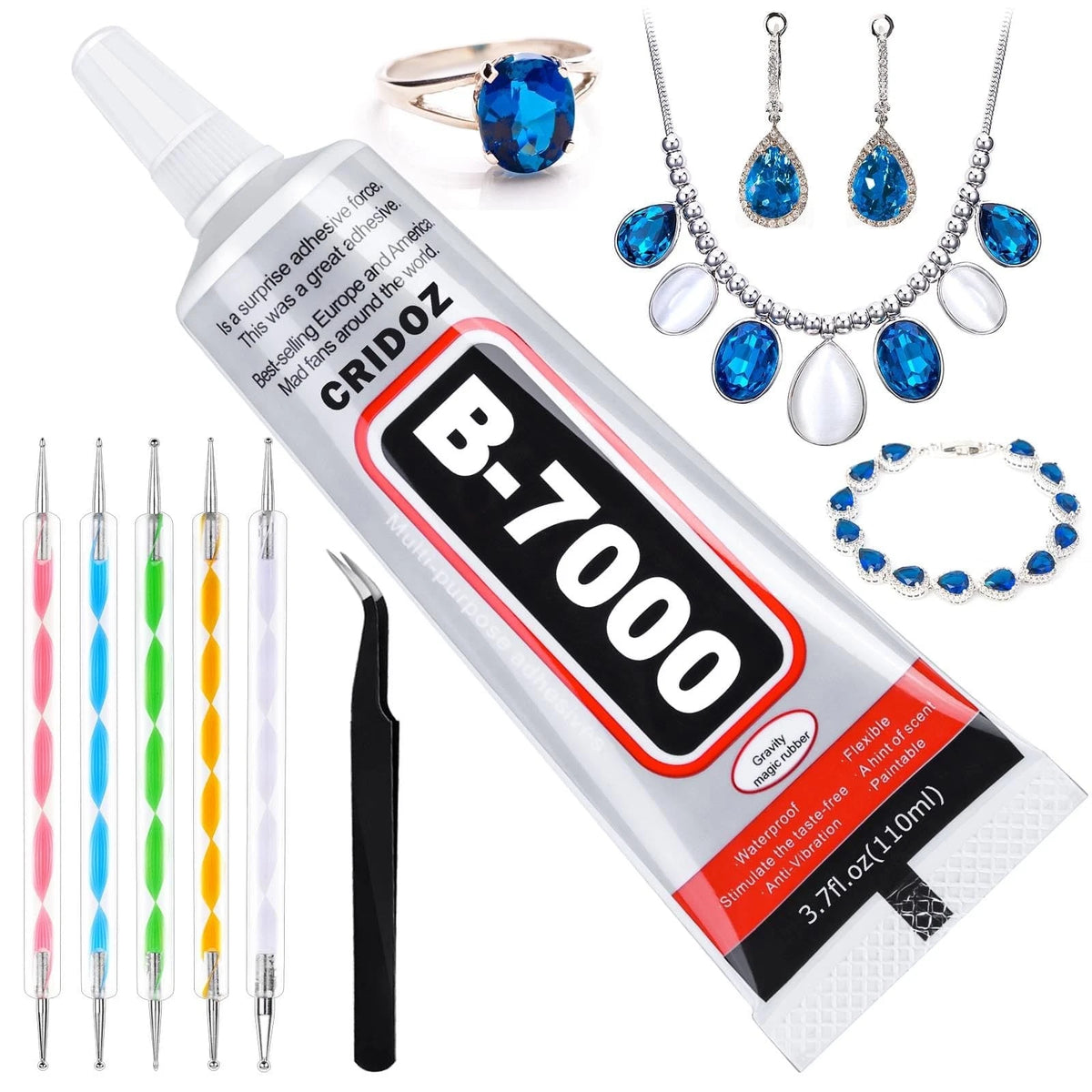 B7000 Jewelry Glue Clear for Rhinestone Craft (3.7 fl oz)