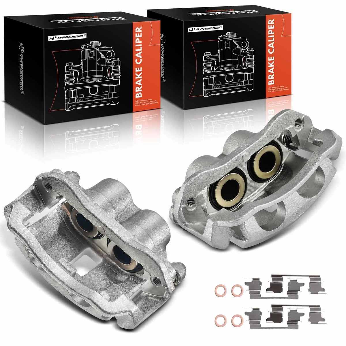 A-Premium Pair Rear Brake Calipers for GMC Savana 2500, Chevy Express 2500 (2003–2006) - 15751175, 15751176, 84046262, 84046263