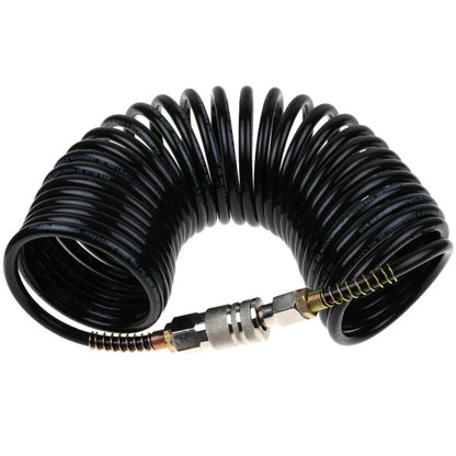 1PC 1/4" NPT Industrial Rubber Air Hose 25FT 200PSI with Quick Connect Coupler