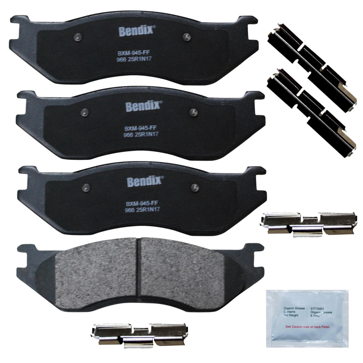 SemiMetallic Front Brake Pads for Dodge Durango, Ram 1500, Ram Van (2002–2006)
