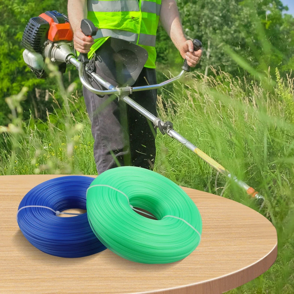 Pack of 2 1.6mm Nylon Trimmer Line 200m for Brush Cutters
