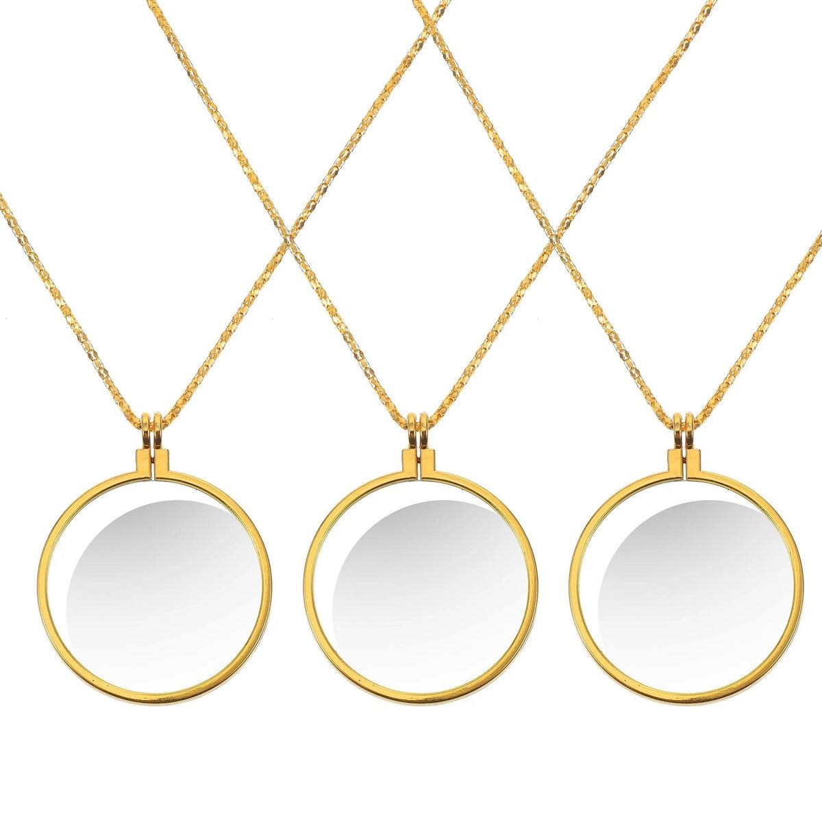 3X Magnifying Glass Necklace Monocle 5X Magnifier