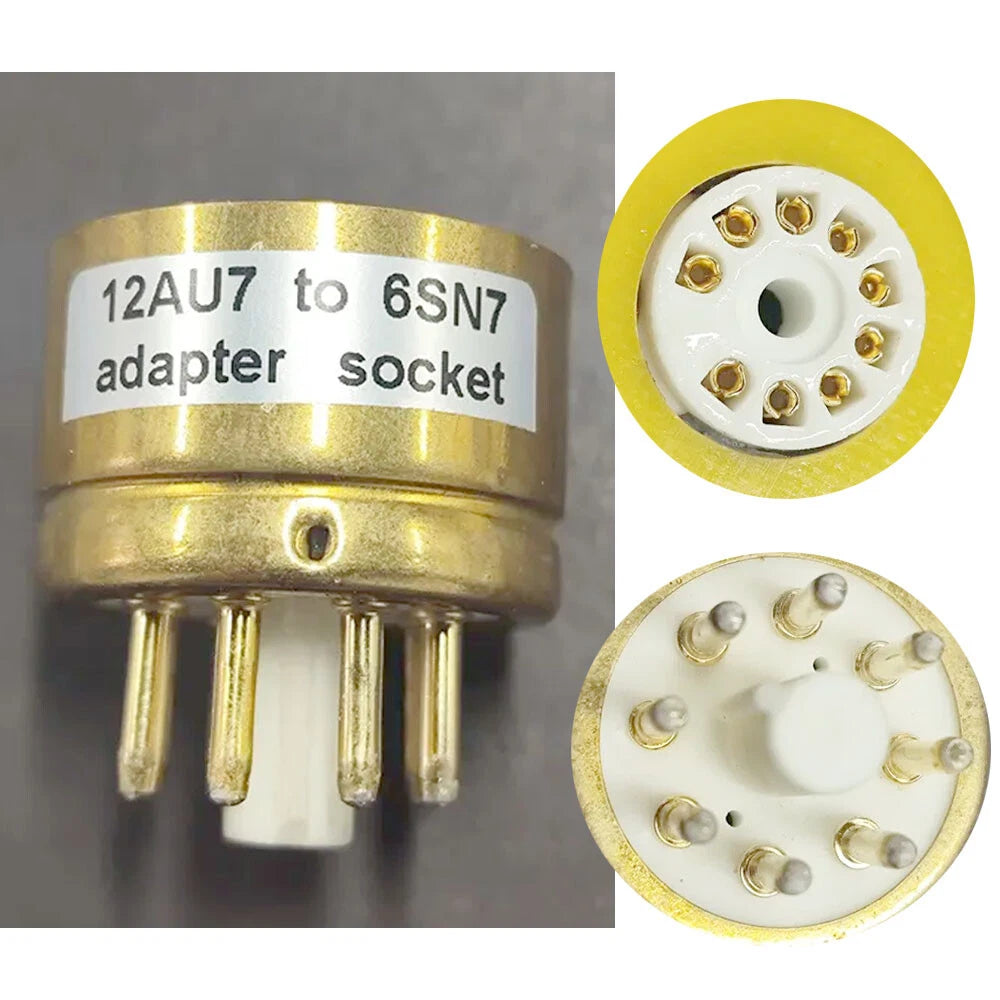 1 Pack Convert Socket Adapter for 12AU7 to 6SN7 Vacuum Tube