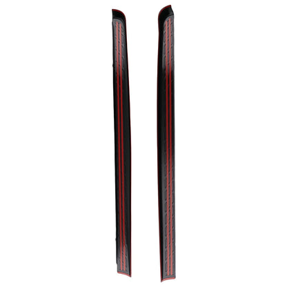Set of 2 Bed Rail Cover Caps for Chevy Silverado 1500 (2007–2013) 7241104 Black