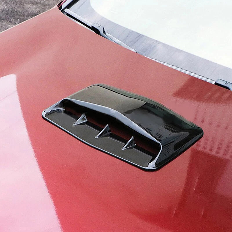 Black Car Air Flow Intake Hood Scoop Vent Cover for Universal Fit