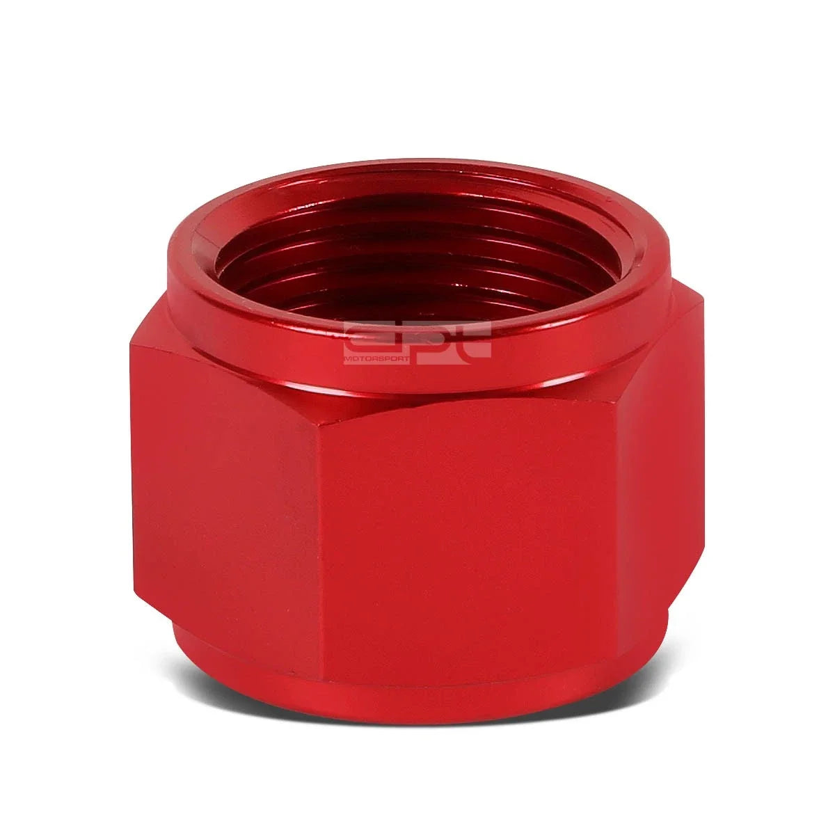 10AN Red Aluminum/Steel Hard Line Tubing Sleeve Nut Flare Fitting