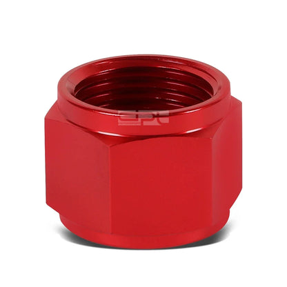 10AN Red Aluminum/Steel Hard Line Tubing Sleeve Nut Flare Fitting