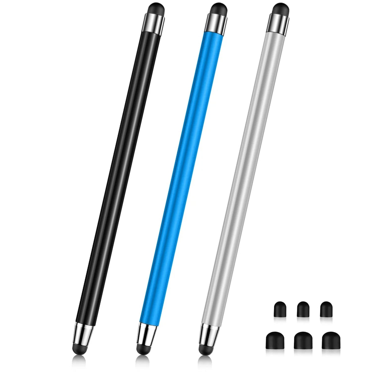2X Stylus for Touch Screen (3 Pcs) - Silver/Blue/Black
