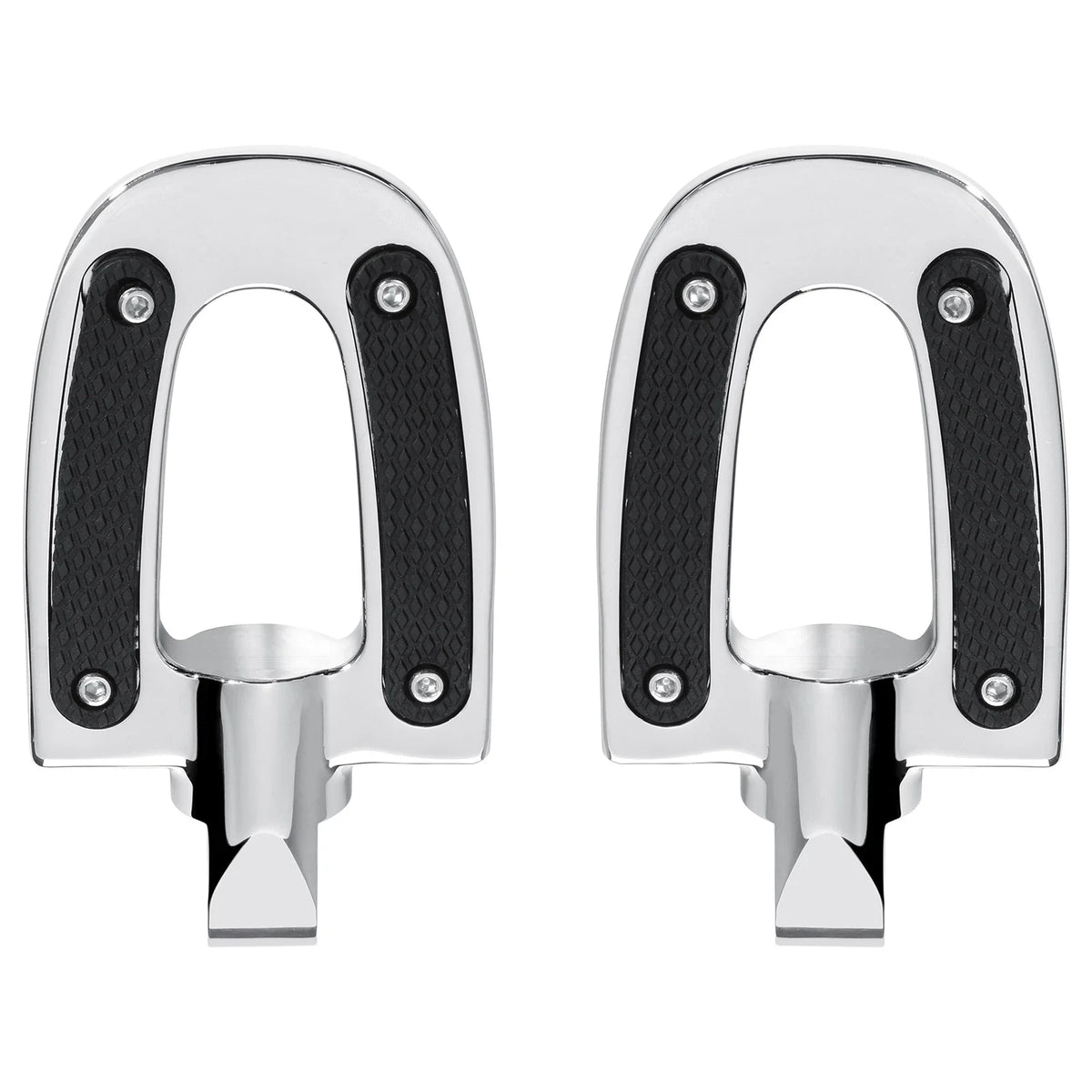 Chrome Passenger Foot Pegs for Harley Davidson Softail Fat Bob Low Rider (2018–2023)