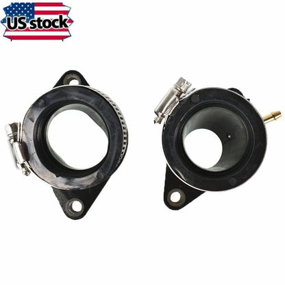 Set of 2 Carburetor Intake Manifold Boots for Yamaha Raptor 660 (2001–2005)